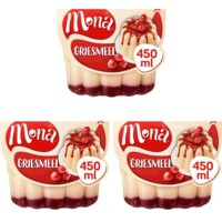 Een afbeelding van Mona Griesmeelpudding 450ml 3-pack
