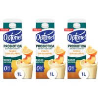 Optimel Probiotica drinkyoghurt perzik 3 pack