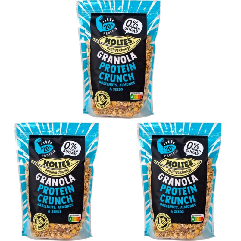 Een afbeelding van Holie's Granola Protein Crunch 3-pack