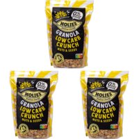 Een afbeelding van Holie's Granola Low Carb Crunch  3-pack