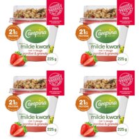 Een afbeelding van Campina kwark aardbei & granola 4-pack