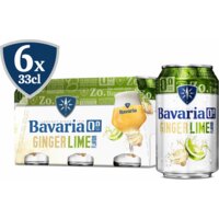 Een afbeelding van Bavaria 0.0% Fruity ginger lime 6-pack