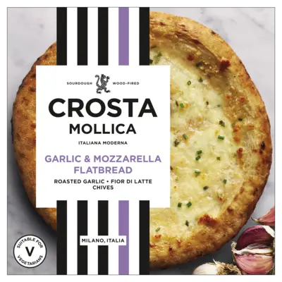 pdp-image-Crosta Mollica Garlic & mozzarella flatbread