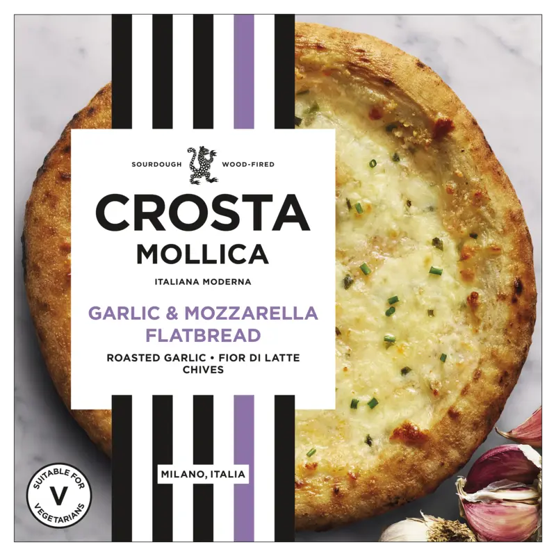 Crosta Mollica Garlic & mozzarella flatbread