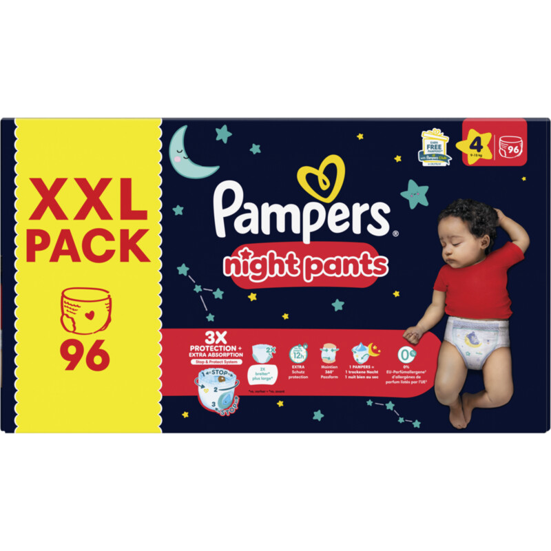 Een afbeelding van Pampers Baby-dry night pants XXL-pack maat 4