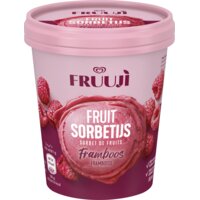 Een afbeelding van Ola Fruuji fruit sorbetijs framboos