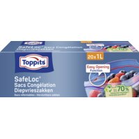 Een afbeelding van Toppits Safeloc diepvrieszakken 1 liter