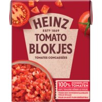 Een afbeelding van Heinz Tomaten blokjes naturel