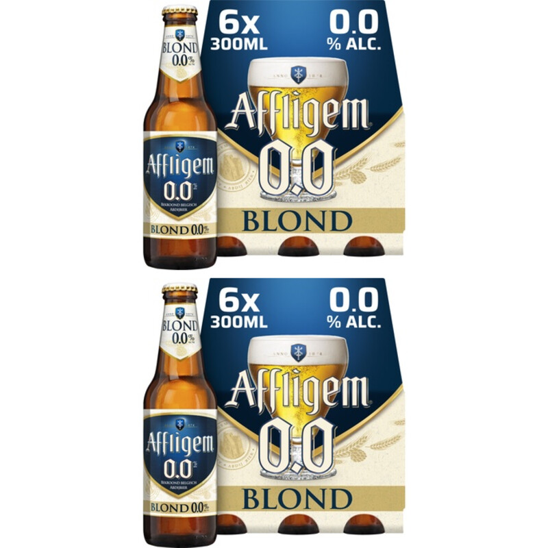 Een afbeelding van Affligem Blond 0.0 speciaalbier 2-pack