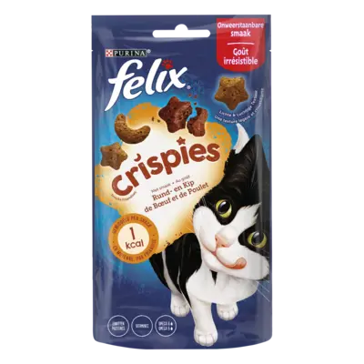 pdp-image-Felix Crispies rund- & kipsmaak kattensnack