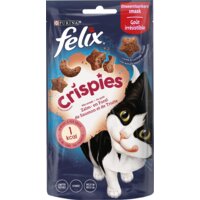 Een afbeelding van Felix Crispies zalm- & forelsmaak kattensnack