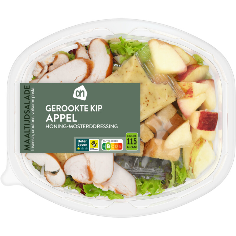 Een afbeelding van AH Maaltijdsalade gerookte kip appel