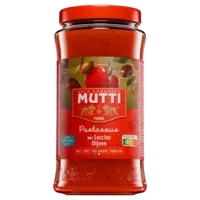 Mutti Pastasaus met leccino olijven