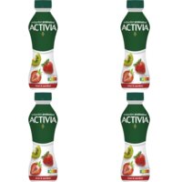 Een afbeelding van Activia Drinkyoghurt kiwi & aardbei 4-pack