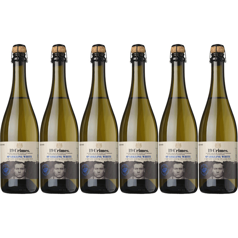 Een afbeelding van 19 Crimes Sparkling Brut 6 flessen