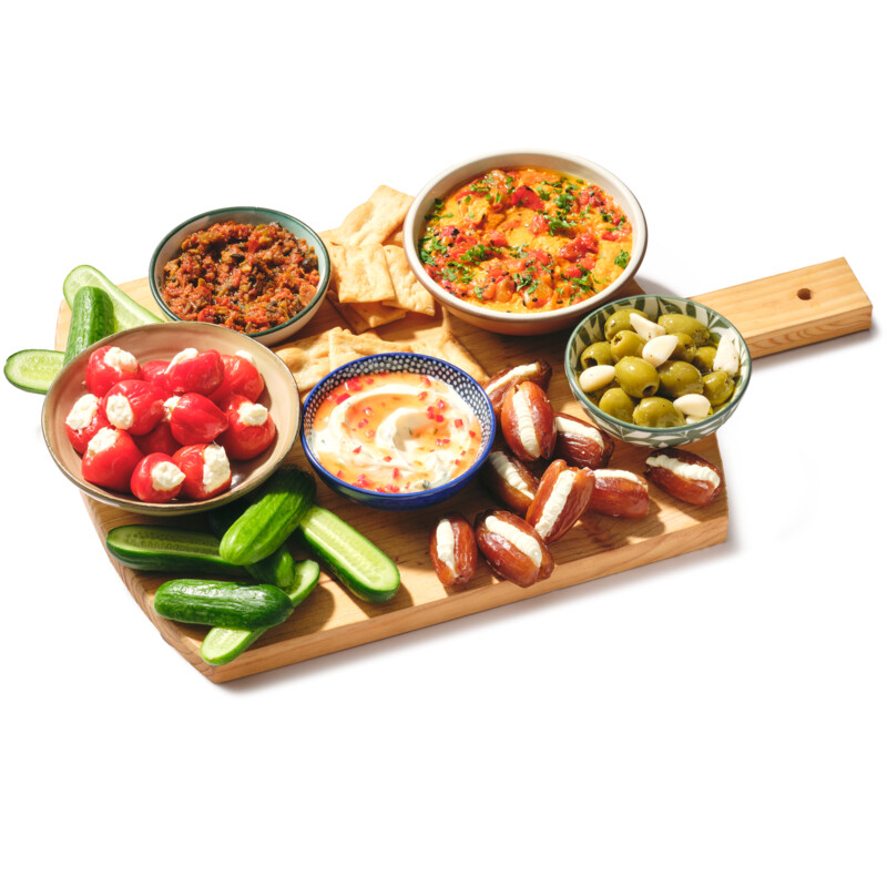 Een afbeelding van AH Vegetarische Borrelplank Pakket