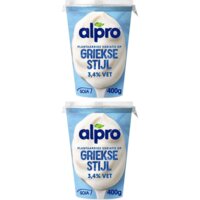 Een afbeelding van Alpro Plantaardig Griekse stijl 2-pack