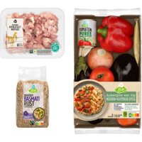 Een afbeelding van AH Biologisch Aubergine met Kip Verspakket