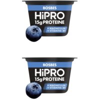Een afbeelding van HiPRO Protein skyr stijl bosbes 2-pack