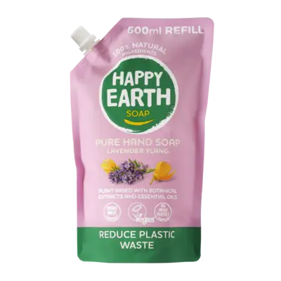 pdp-image-Happy Earth Pure hand soap lavender ylang refill