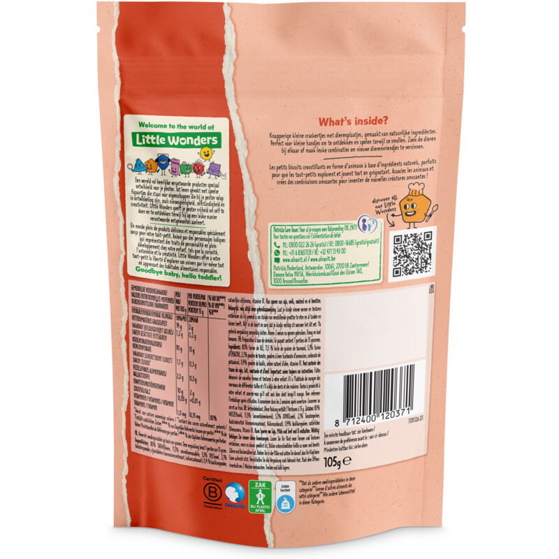 Een afbeelding van Olvarit Puzzel crackers tomaat basilicum 15m+