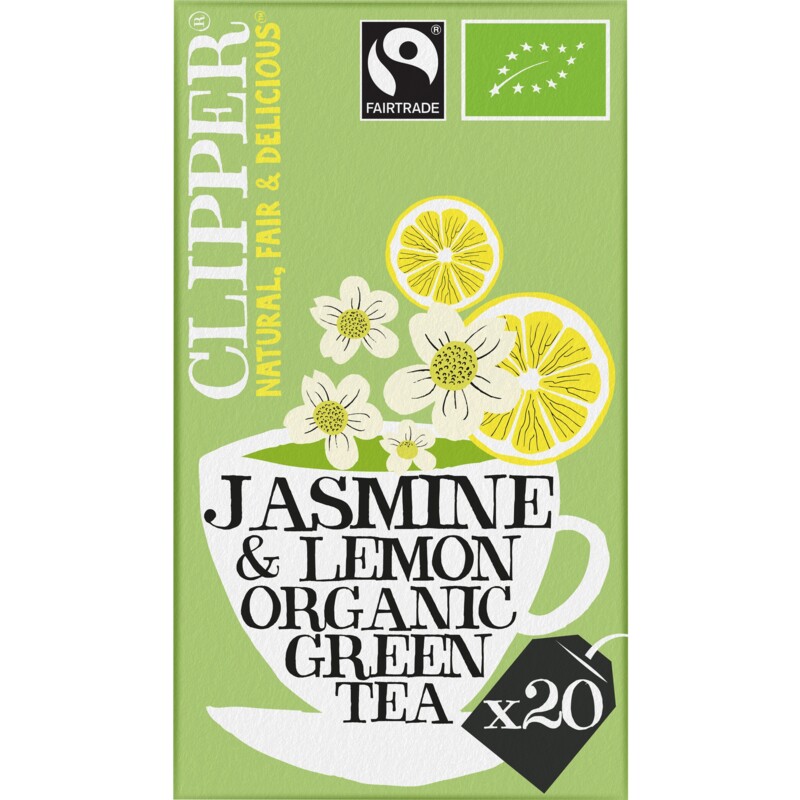Een afbeelding van Clipper Jasmine & lemon organic green tea