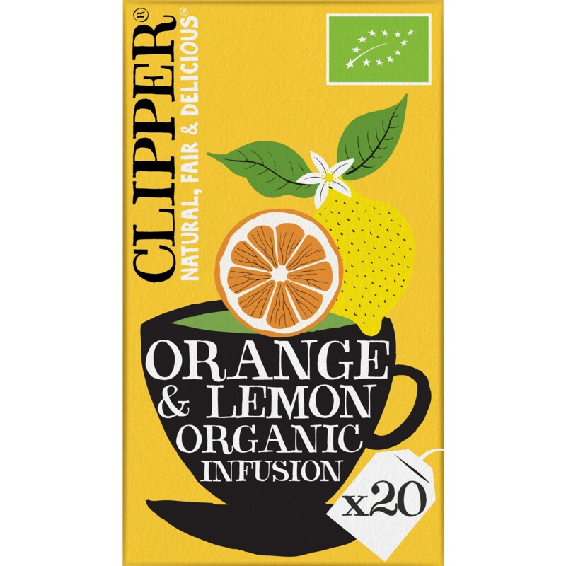 Een afbeelding van Clipper Orange & lemon organic infusion