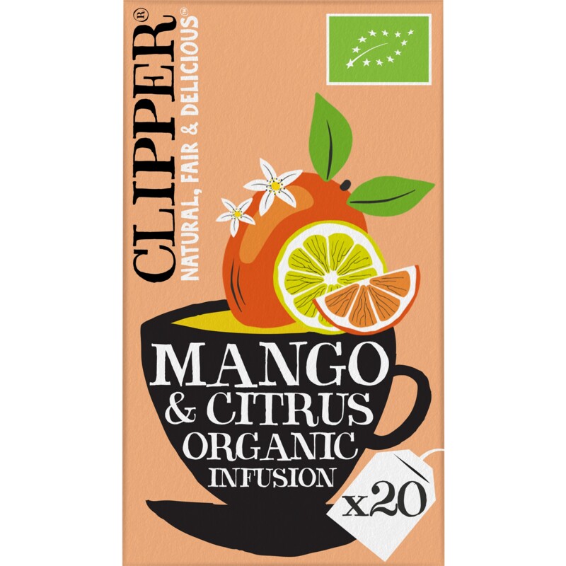 Een afbeelding van Clipper Mango & citrus organic infusion