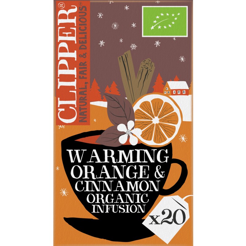 Een afbeelding van Clipper Warming orange cinnamon organic infusion