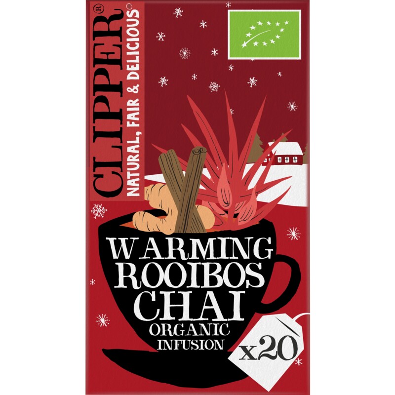Een afbeelding van Clipper Warming rooibos chai organic infusion