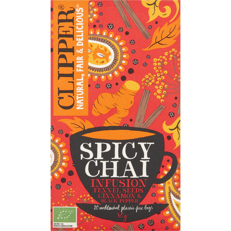 Een afbeelding van Clipper Spicy chai organic infusion