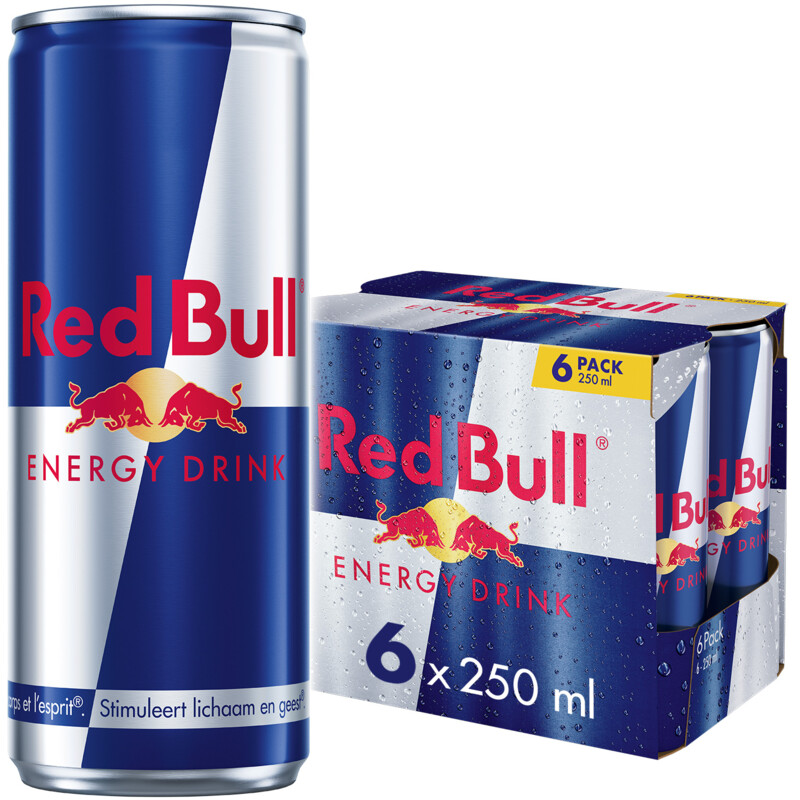 Een afbeelding van Red Bull Energy drink 6-pack bel