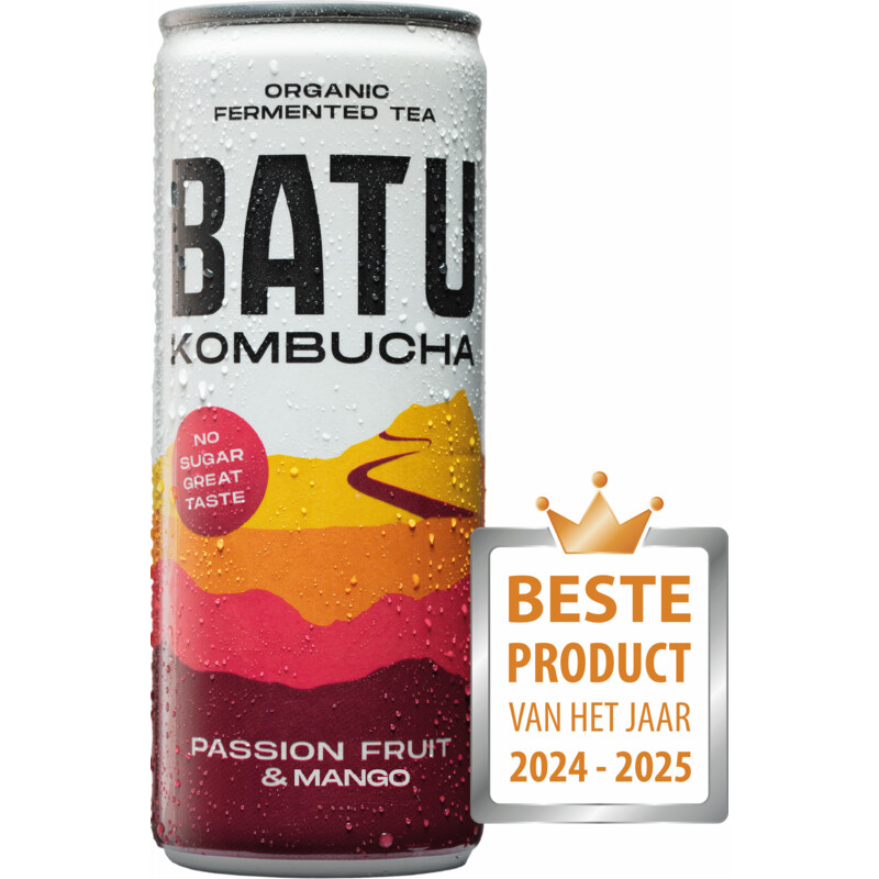 Een afbeelding van Batu Kombucha passion fruit & mango