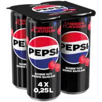 Pepsi Zero sugar cherry 4-pack