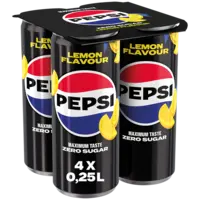 Pepsi Zero sugar lemon 4-pack