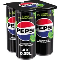 Een afbeelding van Pepsi Zero sugar lime 4-pack
