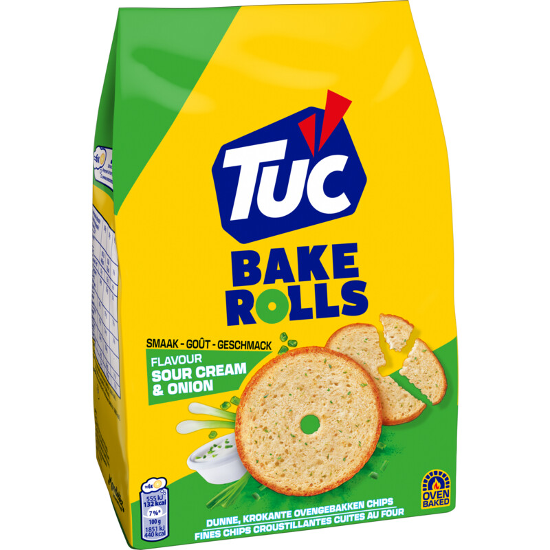 Een afbeelding van Tuc Bake rolls sour cream & onion