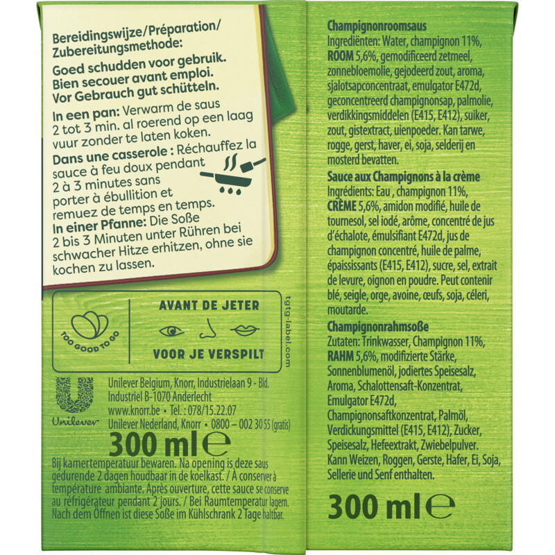 Een afbeelding van Knorr Champignon Roomsaus