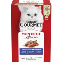 Een afbeelding van Gourmet Mon petit intense met tonijn zalm forel