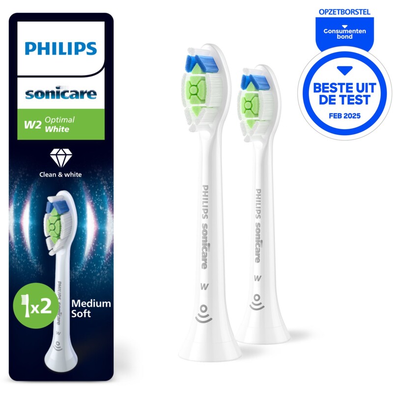 Een afbeelding van Philips Sonicare opzetborstels white optimal