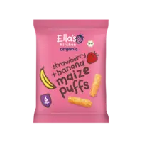 Ella's kitchen Maize puffs aardbei + banaan 6m+ bio