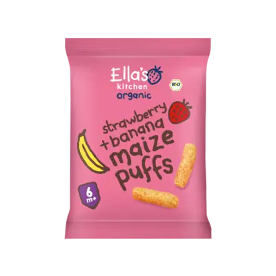 pdp-image-Ella's kitchen Maize puffs aardbei + banaan 6m+ bio
