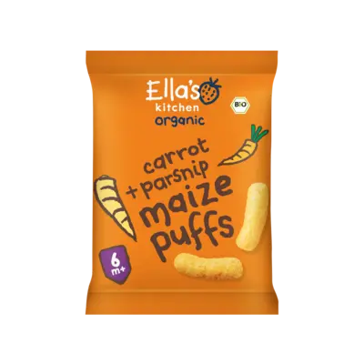pdp-image-Ella's kitchen Maize puffs wortel + pastinaak 6m+ bio