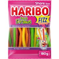 Een afbeelding van Haribo Soda straws f!zz