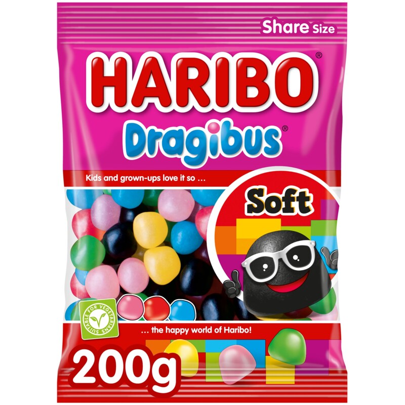 Een afbeelding van Haribo Dragibus soft