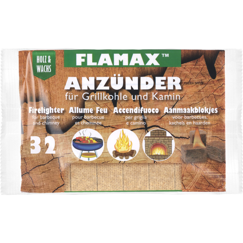 Een afbeelding van Flamax Aanmaakblokjes bruin