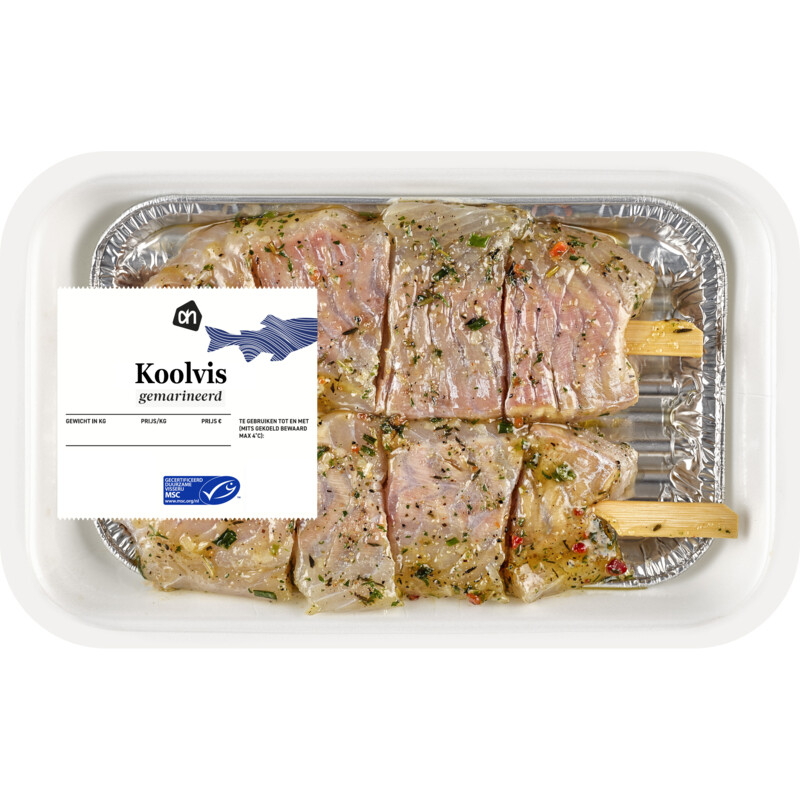 Een afbeelding van AH Brochette gemarineerde koolvis bel