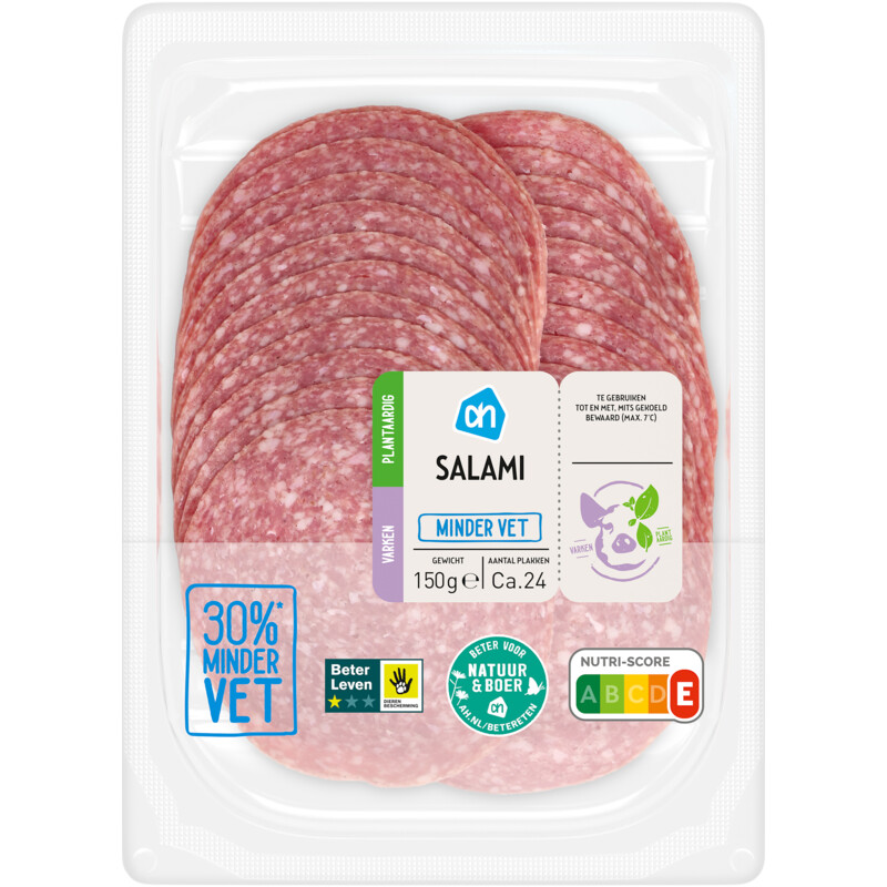 Een afbeelding van AH Salami minder vet