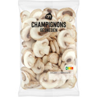 Een afbeelding van AH Champignons gesneden