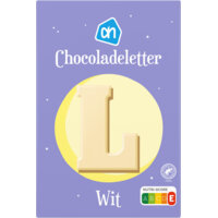 Een afbeelding van AH Chocoladeletter wit